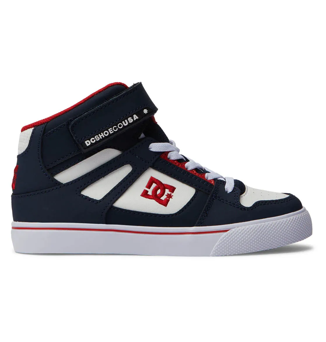 DC Boys Pure High Elastic Lace High-Top Sneakers: Size 2 to 7