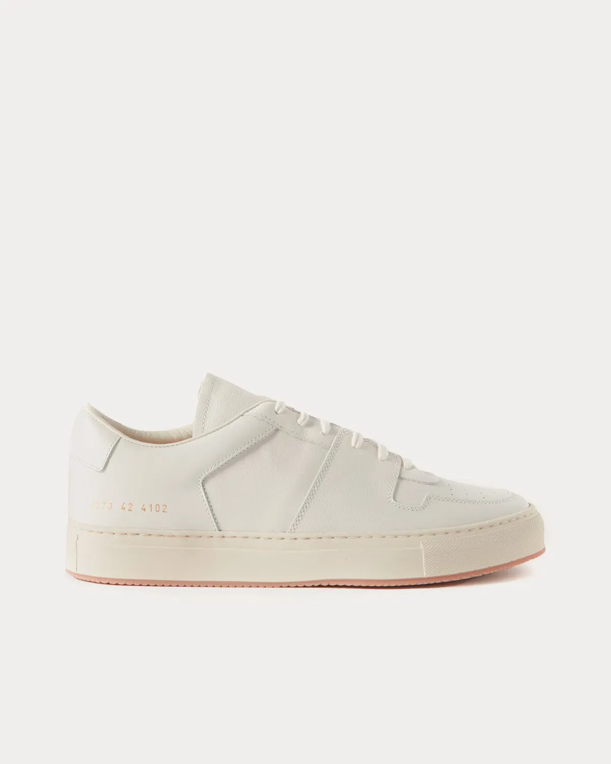 Decades Leather White Low Top Sneakers