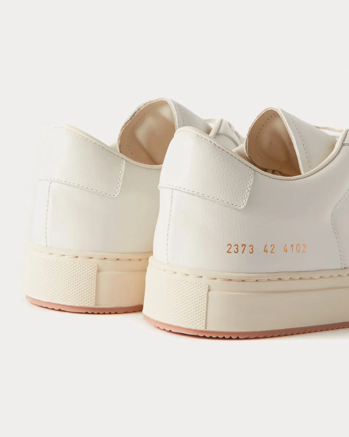 Decades Leather White Low Top Sneakers