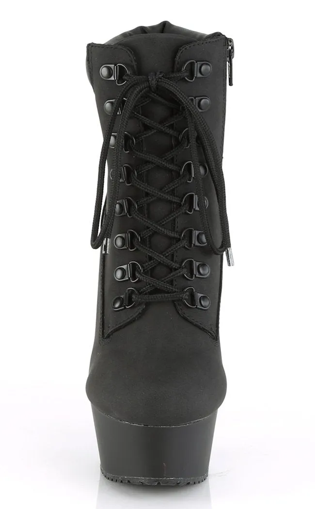 DELIGHT-600TL-02 Black Timberland Platform Ankle Boots