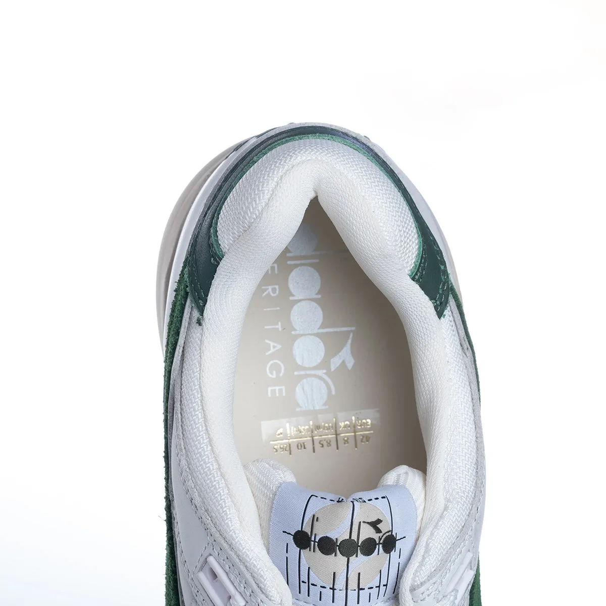 DIADORA HERITAGE BORIS 560 USED WHITE FOGLIAGE