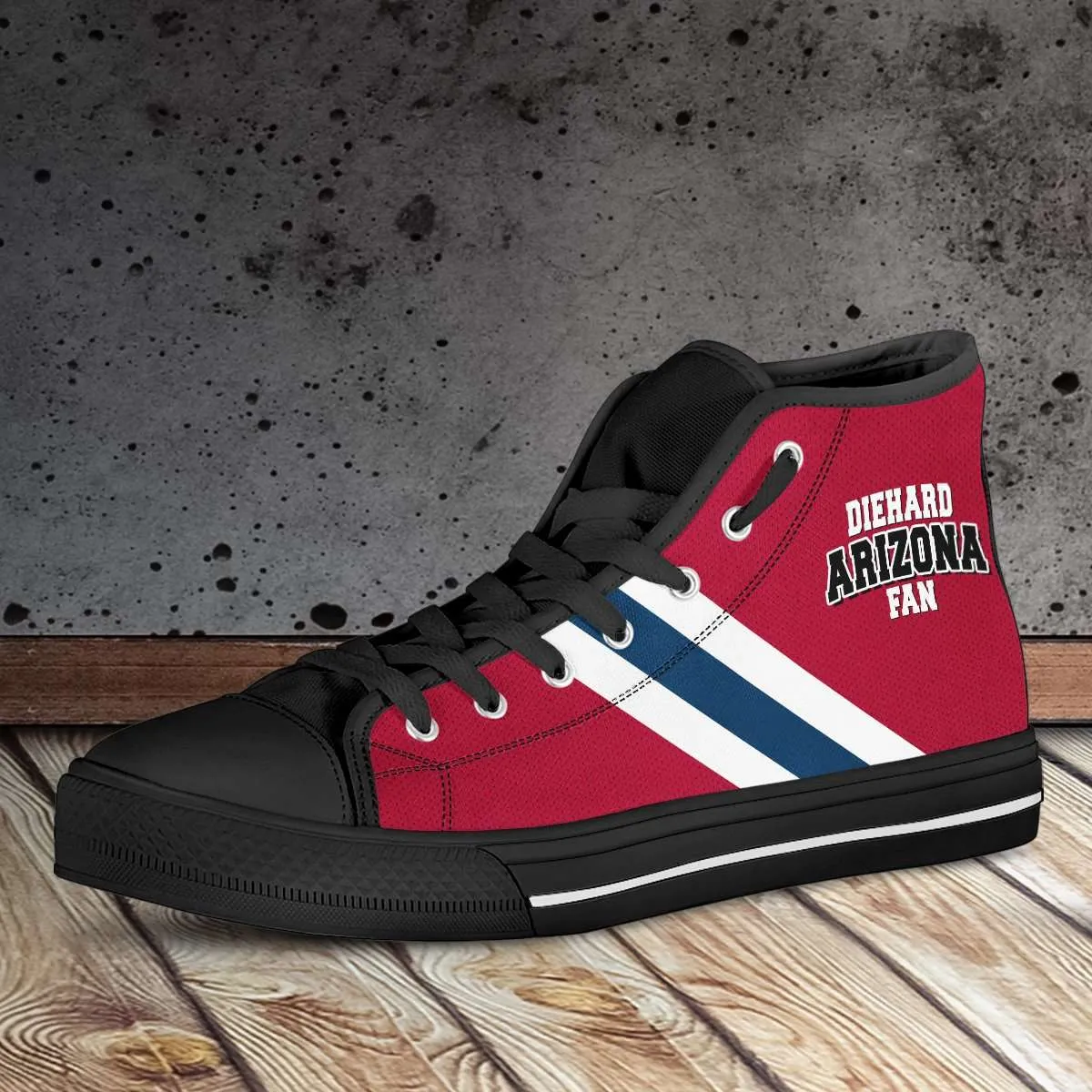 Diehard Arizona Wildcats Fan Canvas High Top Shoes