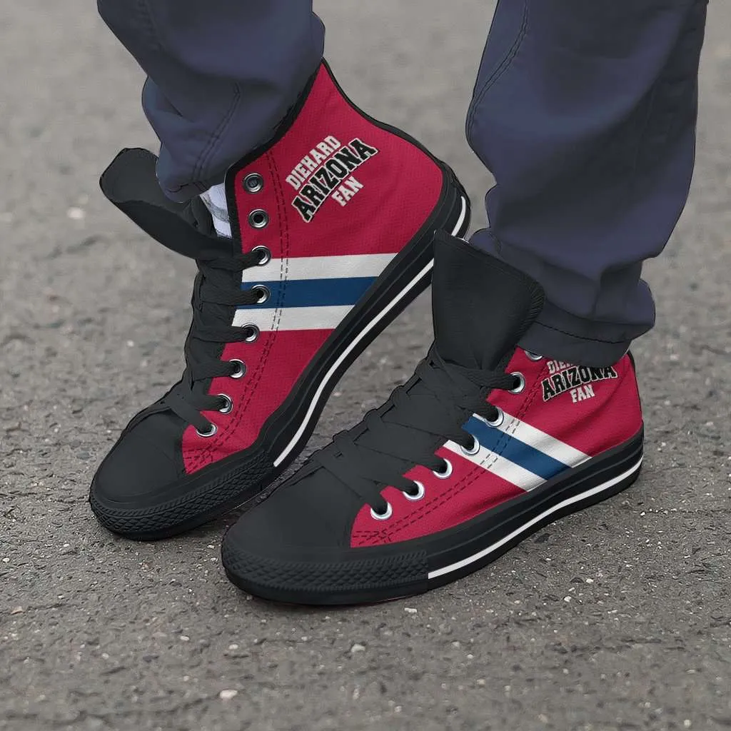Diehard Arizona Wildcats Fan Canvas High Top Shoes
