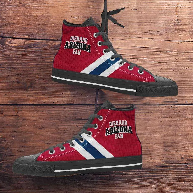 Diehard Arizona Wildcats Fan Canvas High Top Shoes