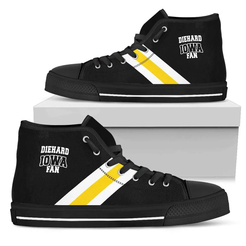 Diehard Iowa Fan Canvas High Top Shoes