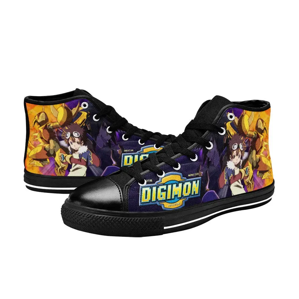 Digimon Adventure Shoes High Top Sneakers for Kids and Adults