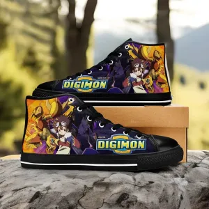 Digimon Adventure Shoes High Top Sneakers for Kids and Adults