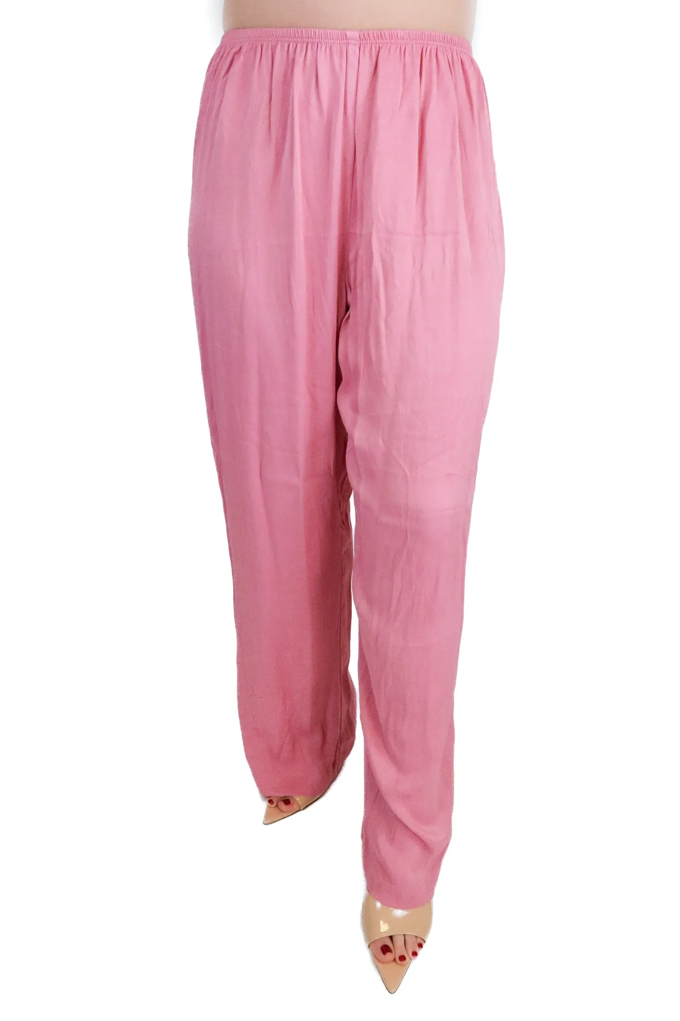 Donni pink wide leg pants (s; retail $168)