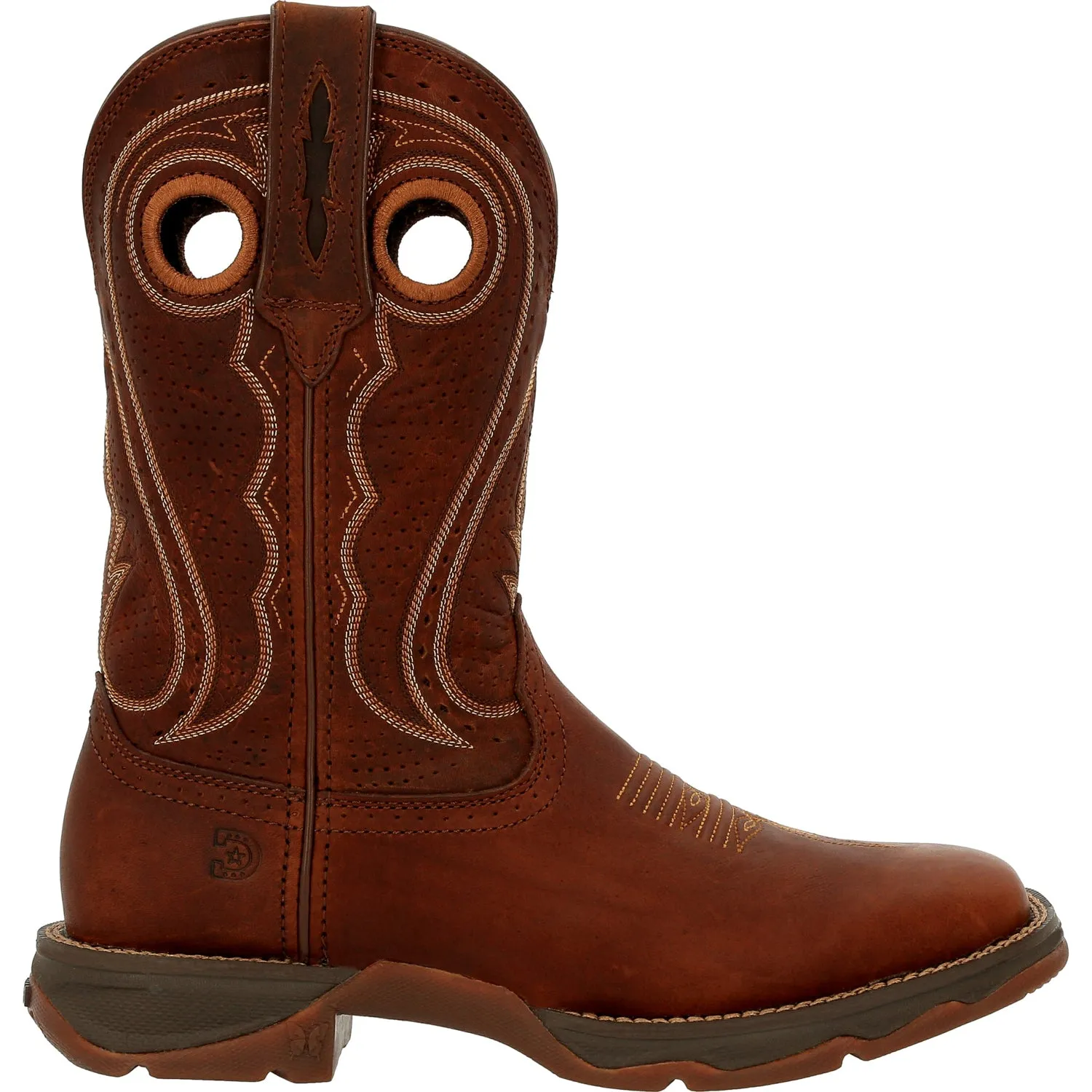 Durango Womens Lady Rebel Western Chestnut Leather Cowboy Boots