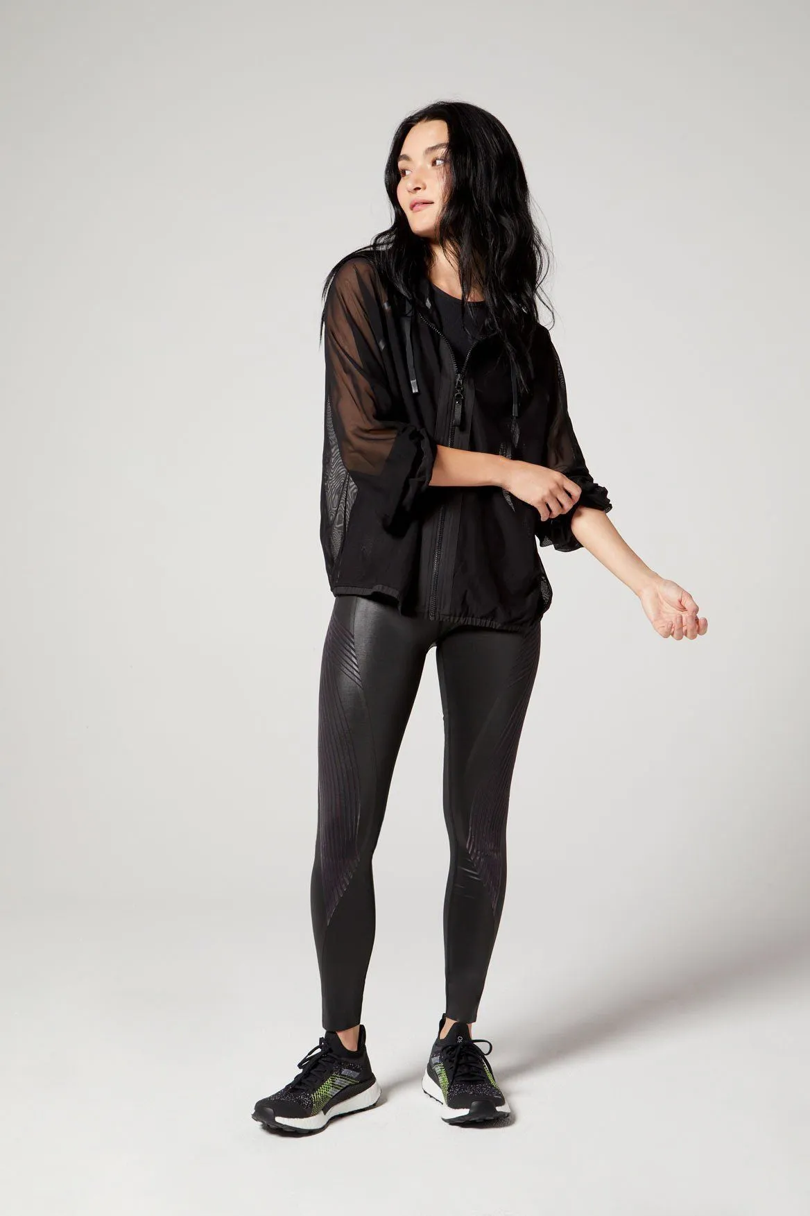 Ella Mesh Jacket Jet Black