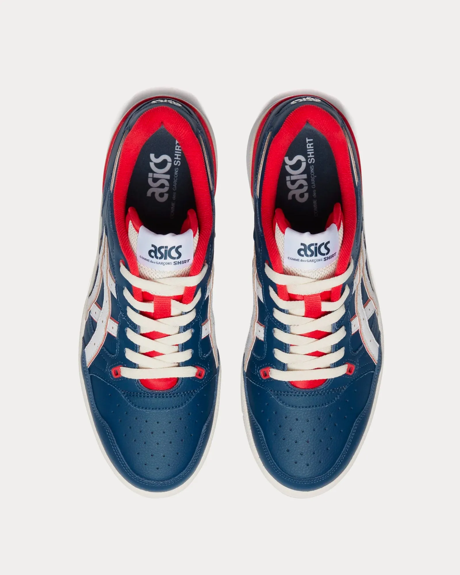 EX89 Navy / White / Red Low Top Sneakers
