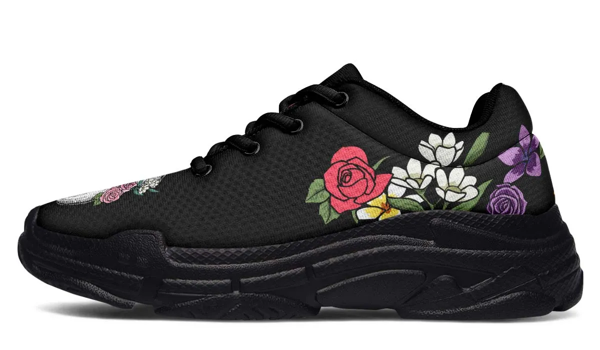 Floral Anatomy Tooth Chunky Sneakers