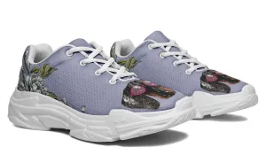 Floral Dachshund Chunky Sneakers