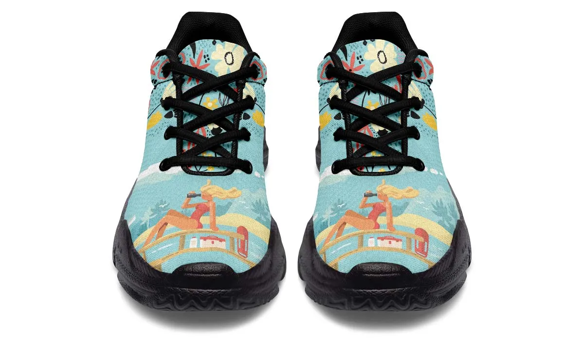 Floral Lifeguard Chunky Sneakers
