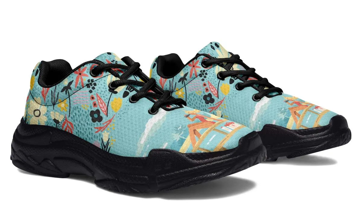 Floral Lifeguard Chunky Sneakers