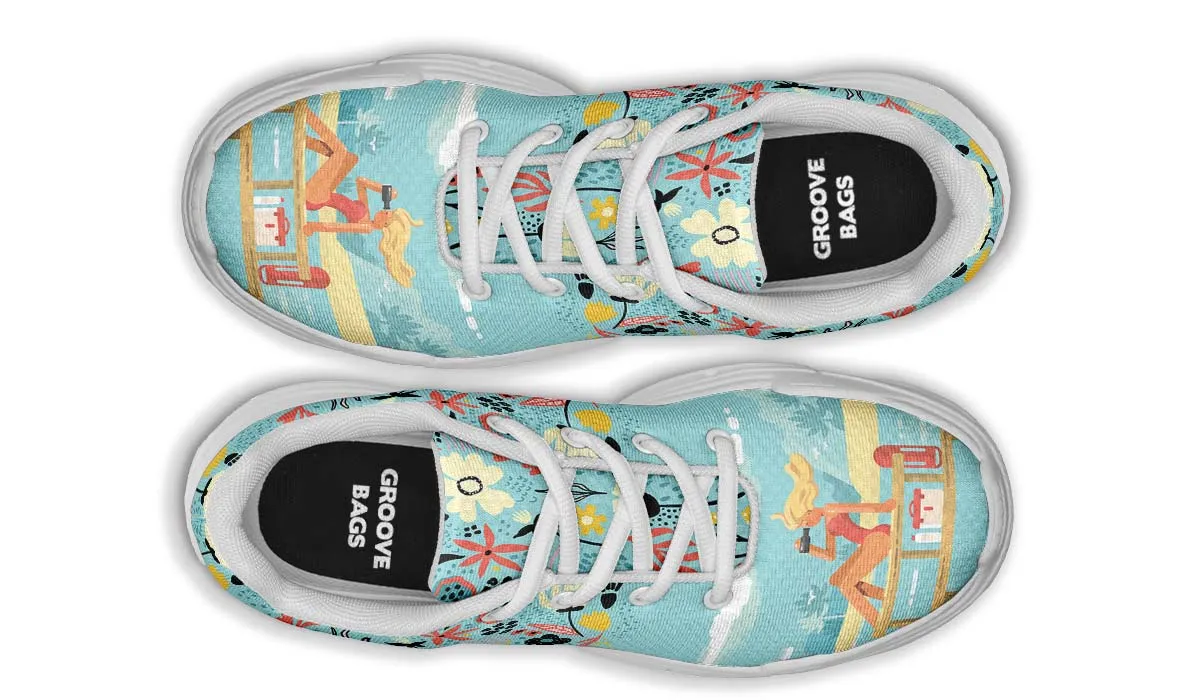 Floral Lifeguard Chunky Sneakers