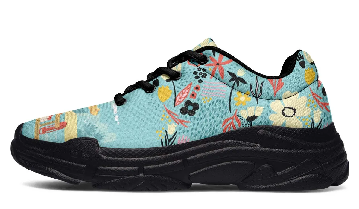 Floral Lifeguard Chunky Sneakers