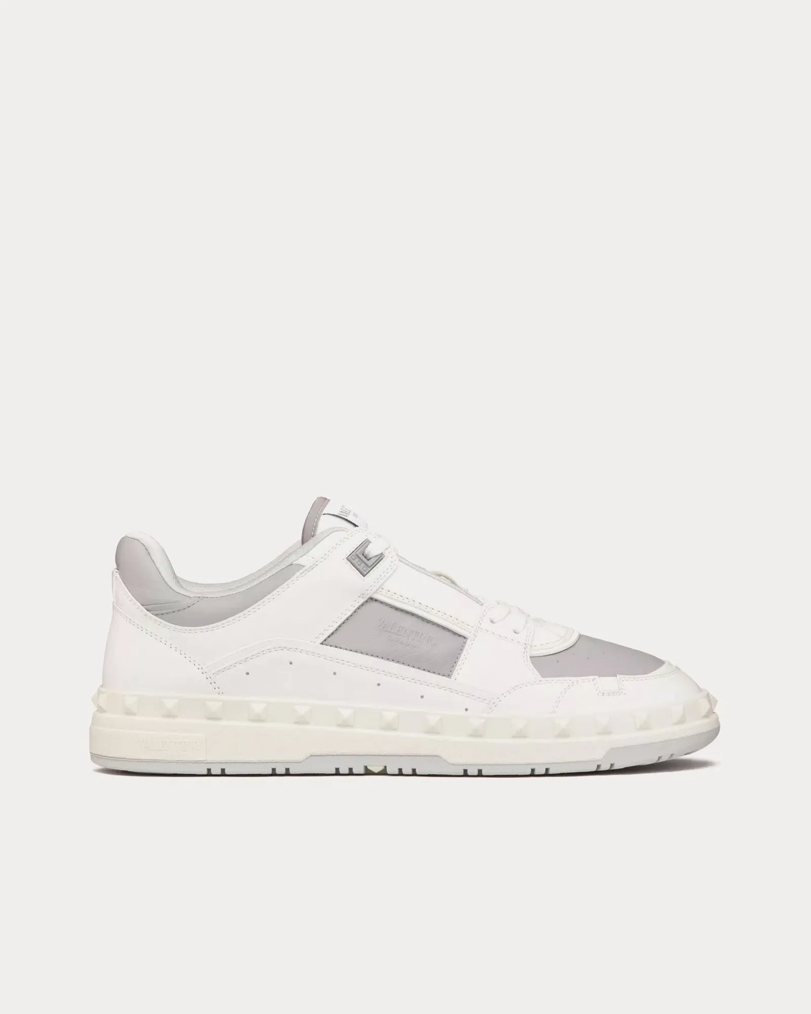 Freedots Calfskin White / Pastel Grey Low Top Sneakers