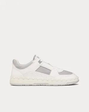 Freedots Calfskin White / Pastel Grey Low Top Sneakers