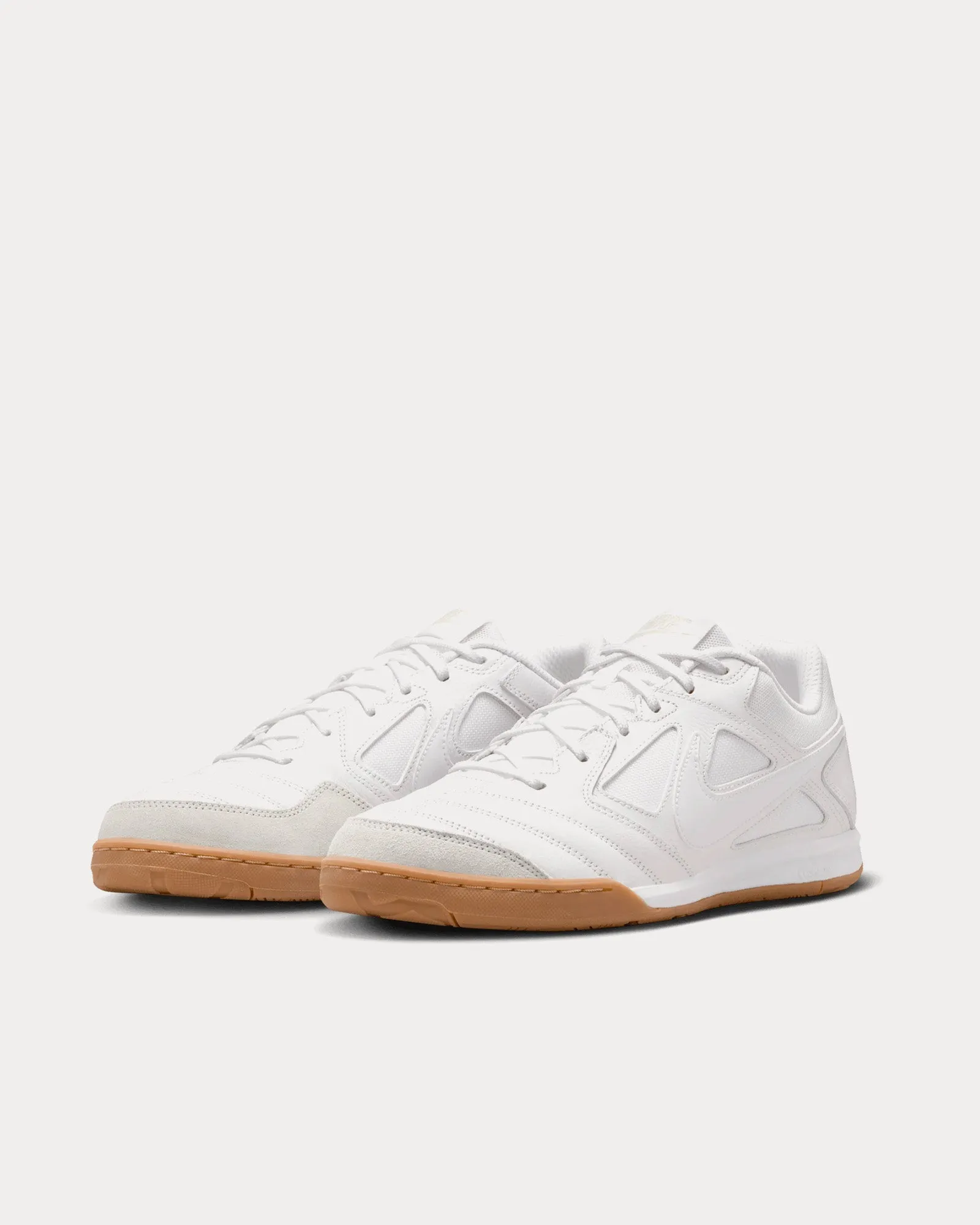 Gato Leather White / White Low Top Sneakers