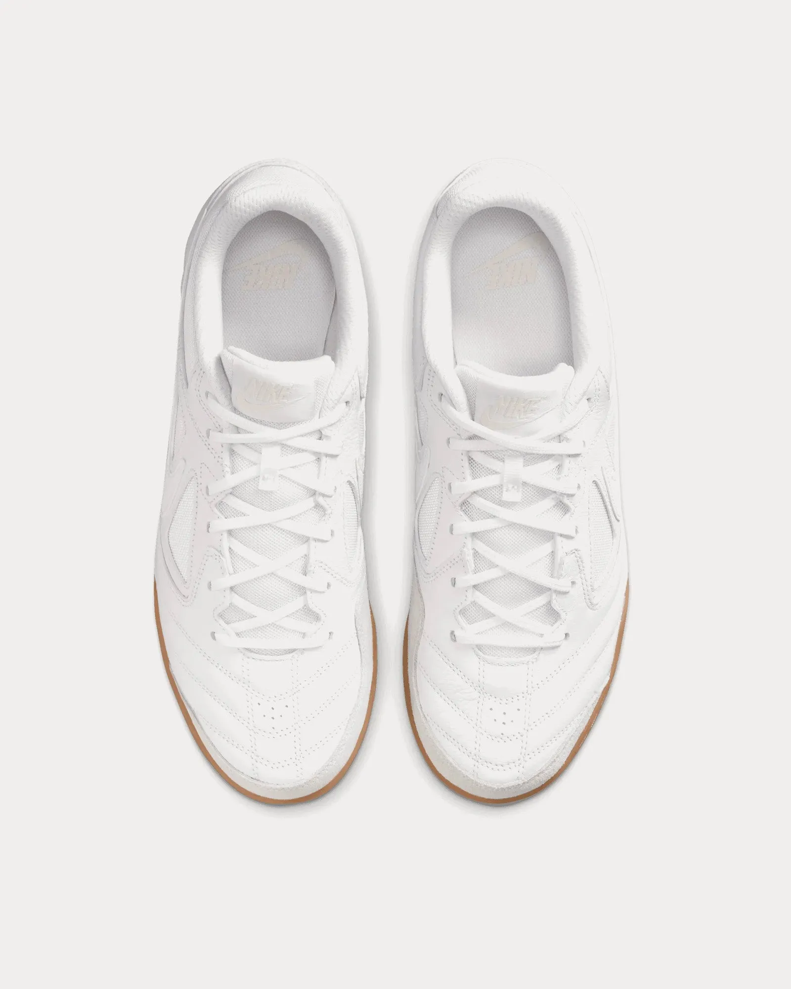 Gato Leather White / White Low Top Sneakers
