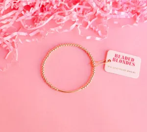 Gold Bar Beaded Bracelet