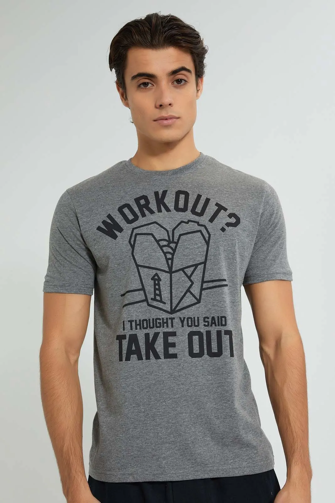 Grey Workout T-Shirt