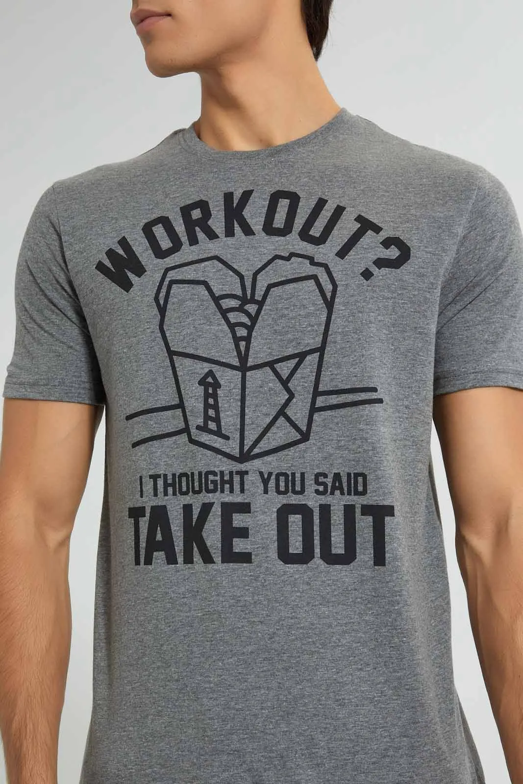 Grey Workout T-Shirt