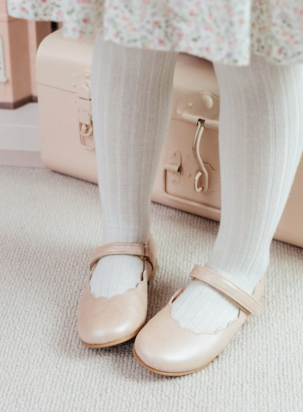 Hampton Classics Lilly Party Shoes in Pink Shimmer