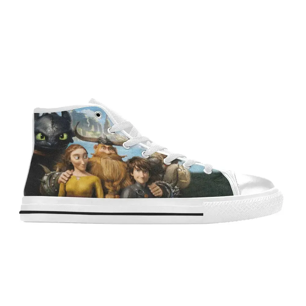 How to Train Your Dragon Toothless Shoes High Top Sneakers for Kids and Adults
