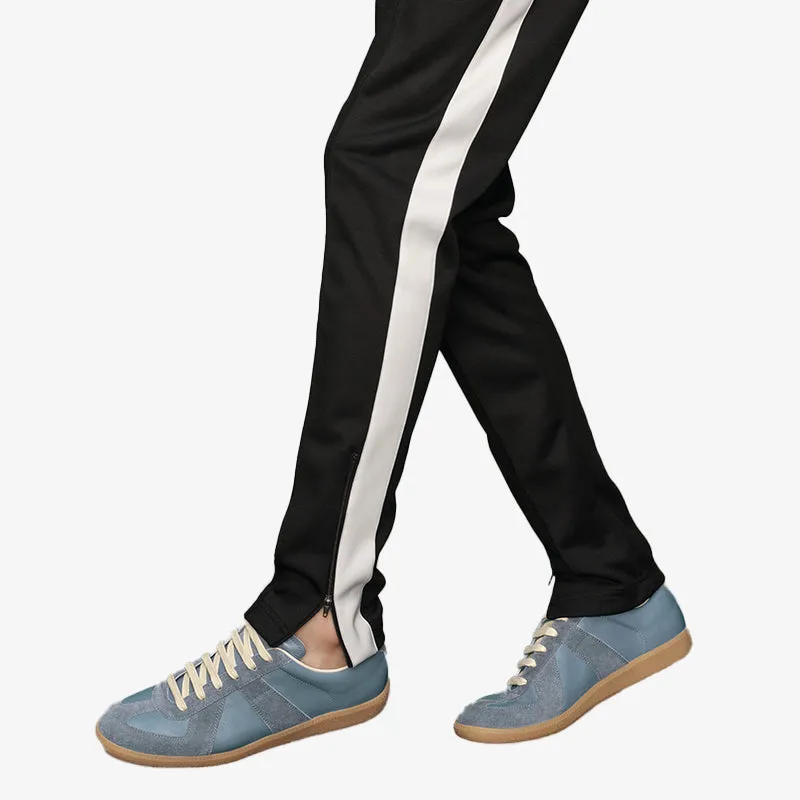 Iconic Blue Leather and Suede Sneakers