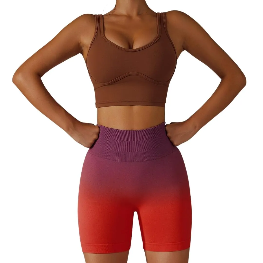 Jazmin Tie Dye Seamless Workout Shorts