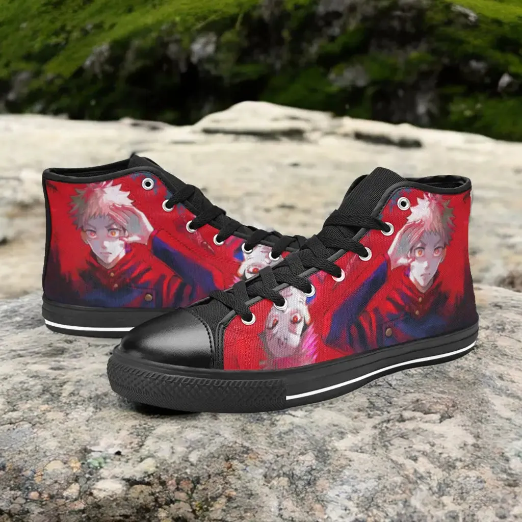 Jujutsu Kaisen Yuji Itadori Ryomen Sukuna Shoes High Top Sneakers for Kids and Adults