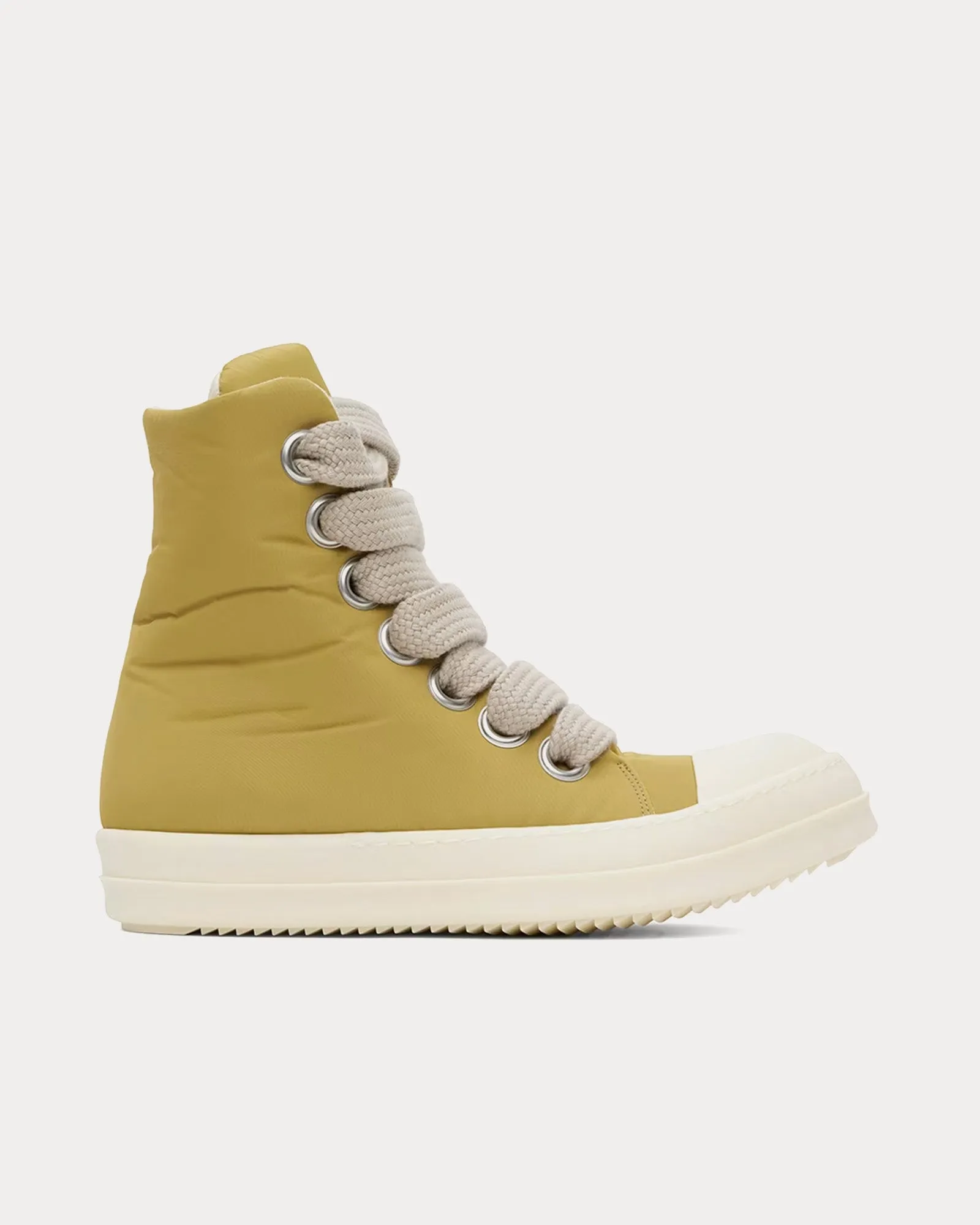 Jumbo Lace Puffer Mustard / Pearl / Milk High Top Sneakers