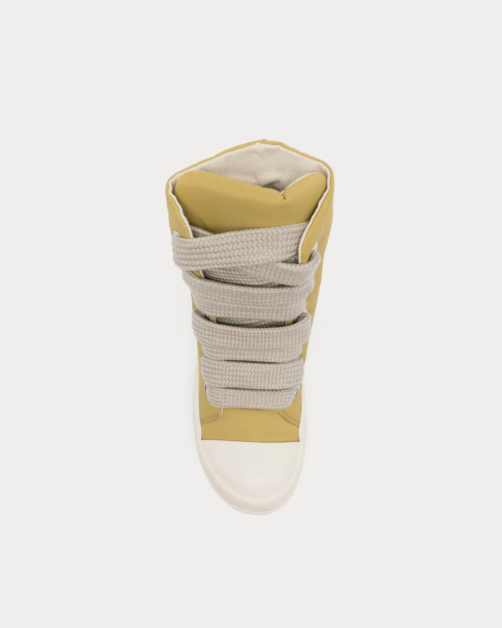 Jumbo Lace Puffer Mustard / Pearl / Milk High Top Sneakers