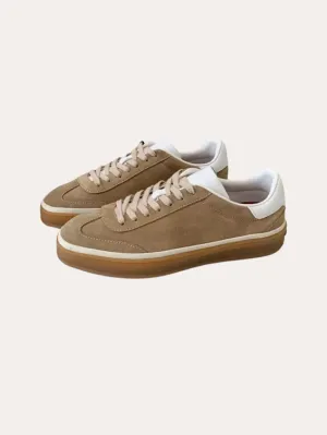 Khaki Suede Sneakers