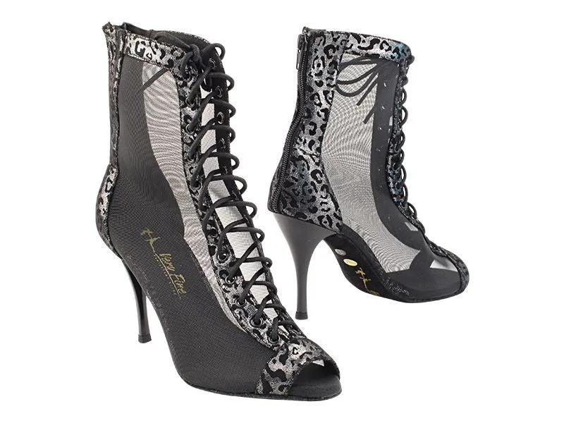 Latin Dance Boot White Lace Up Open Toe (MADE TO ORDER)