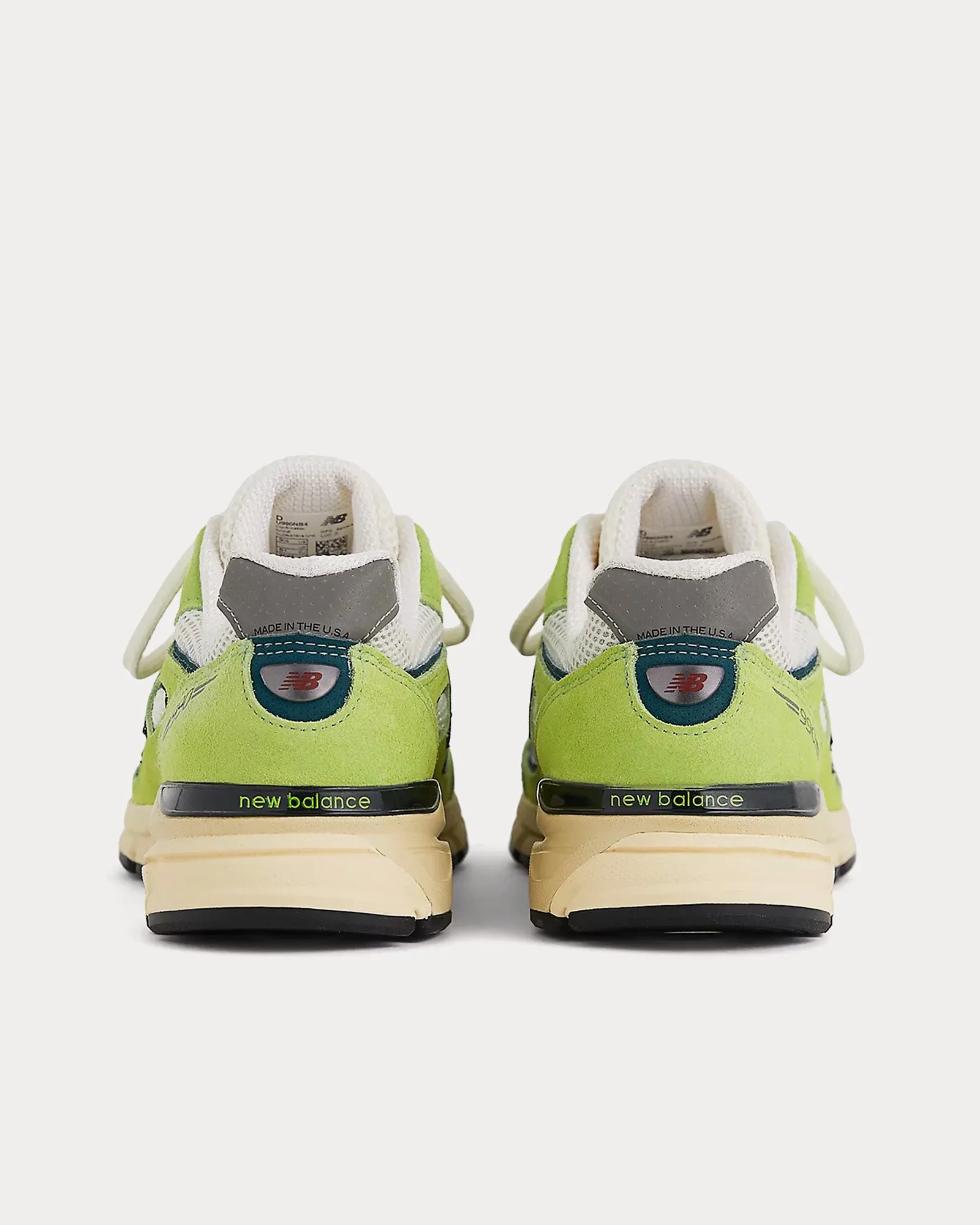 Made in USA 990v4 Hi-Lite / Deep Ocean Low Top Sneakers