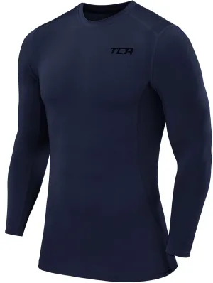 Men'S and Boys' Pro Performance Long Sleeve Running Compression Base Layer Top - Crew/Mock Neck