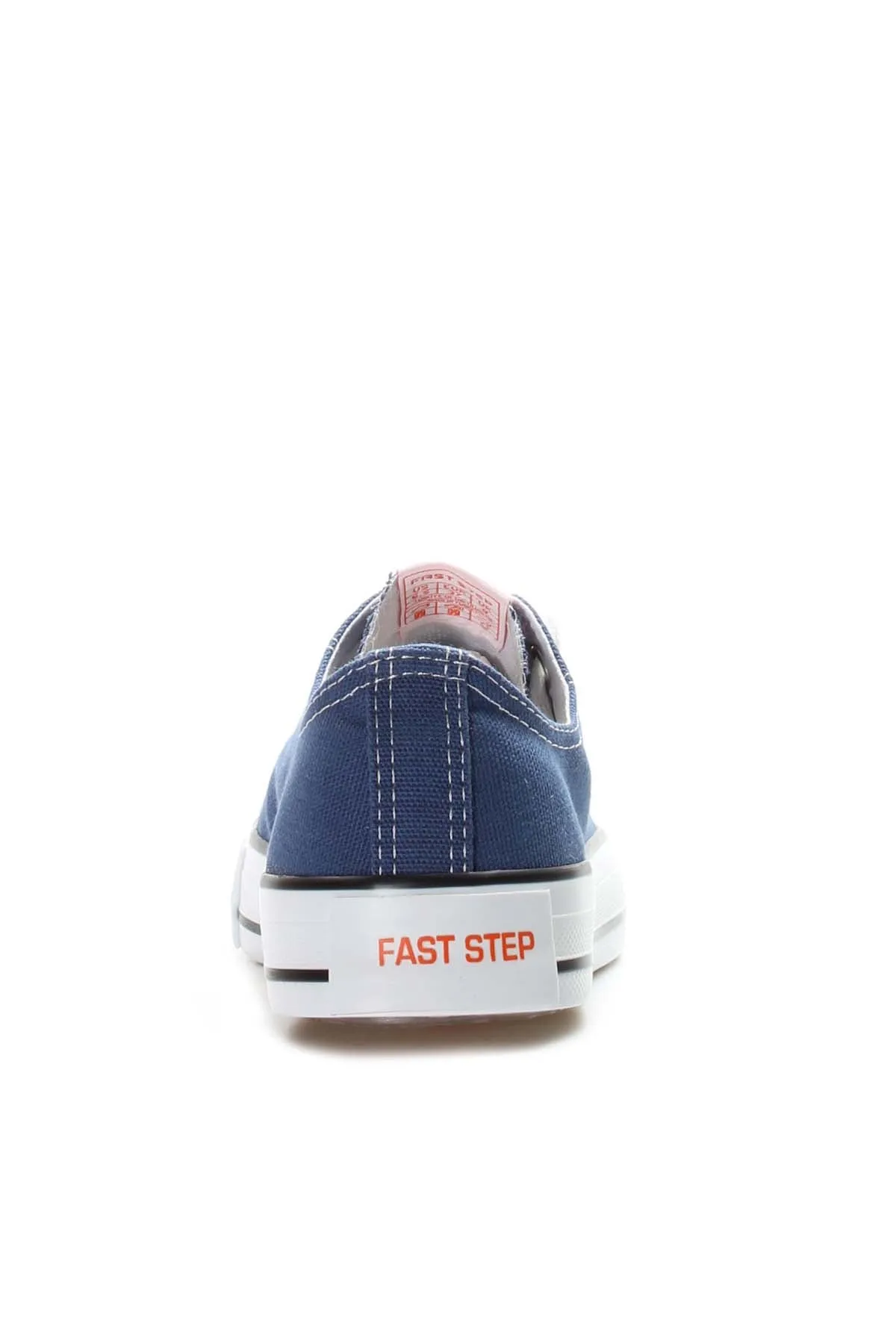 Men's Navy Canvas Low-Top Sneakers with White Laces - Wessi