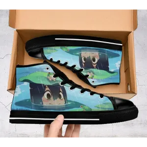 My Hero Academia Tsuyu Asui Shoes High Top Sneakers for Kids and Adults