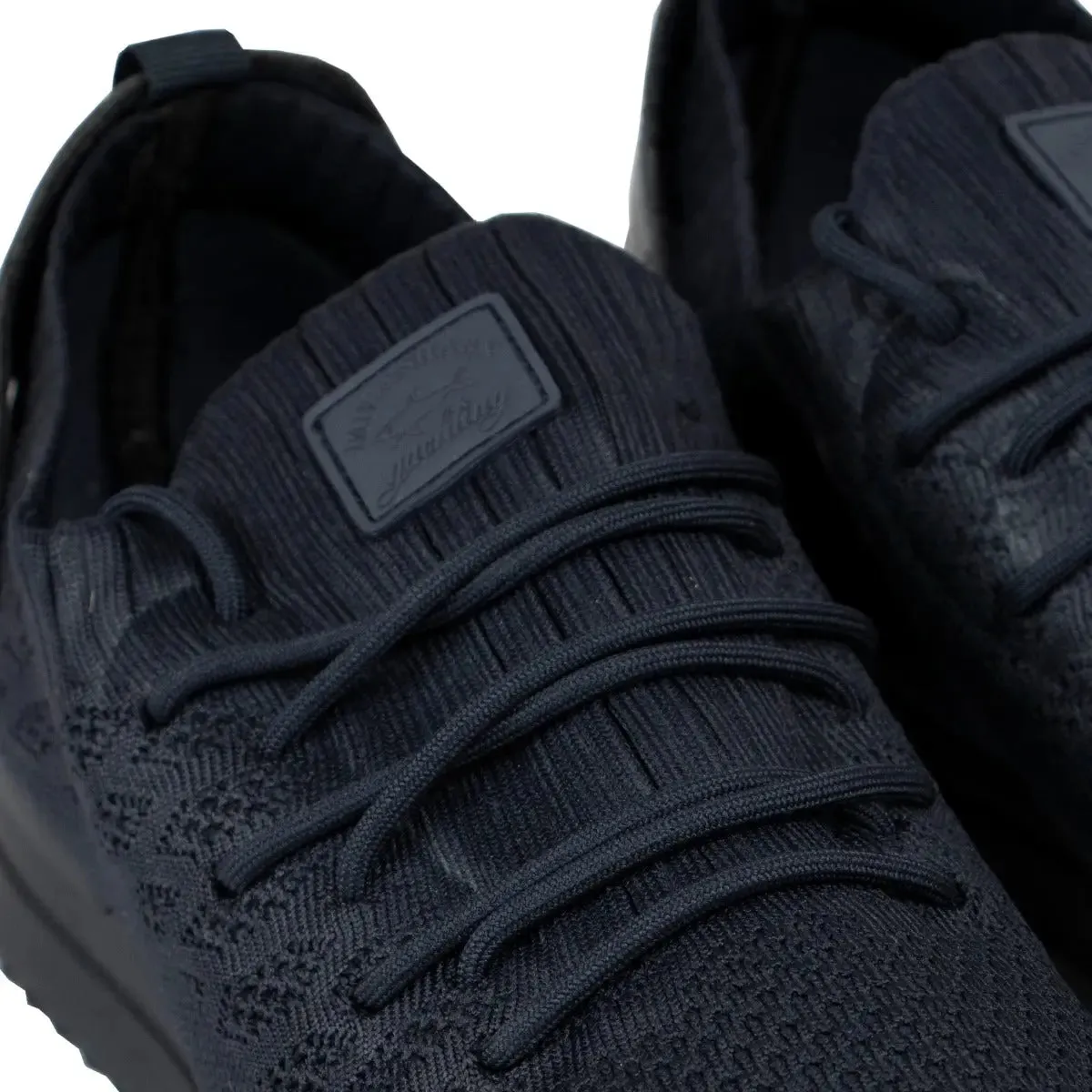 Navy Technical Knit Sneakers