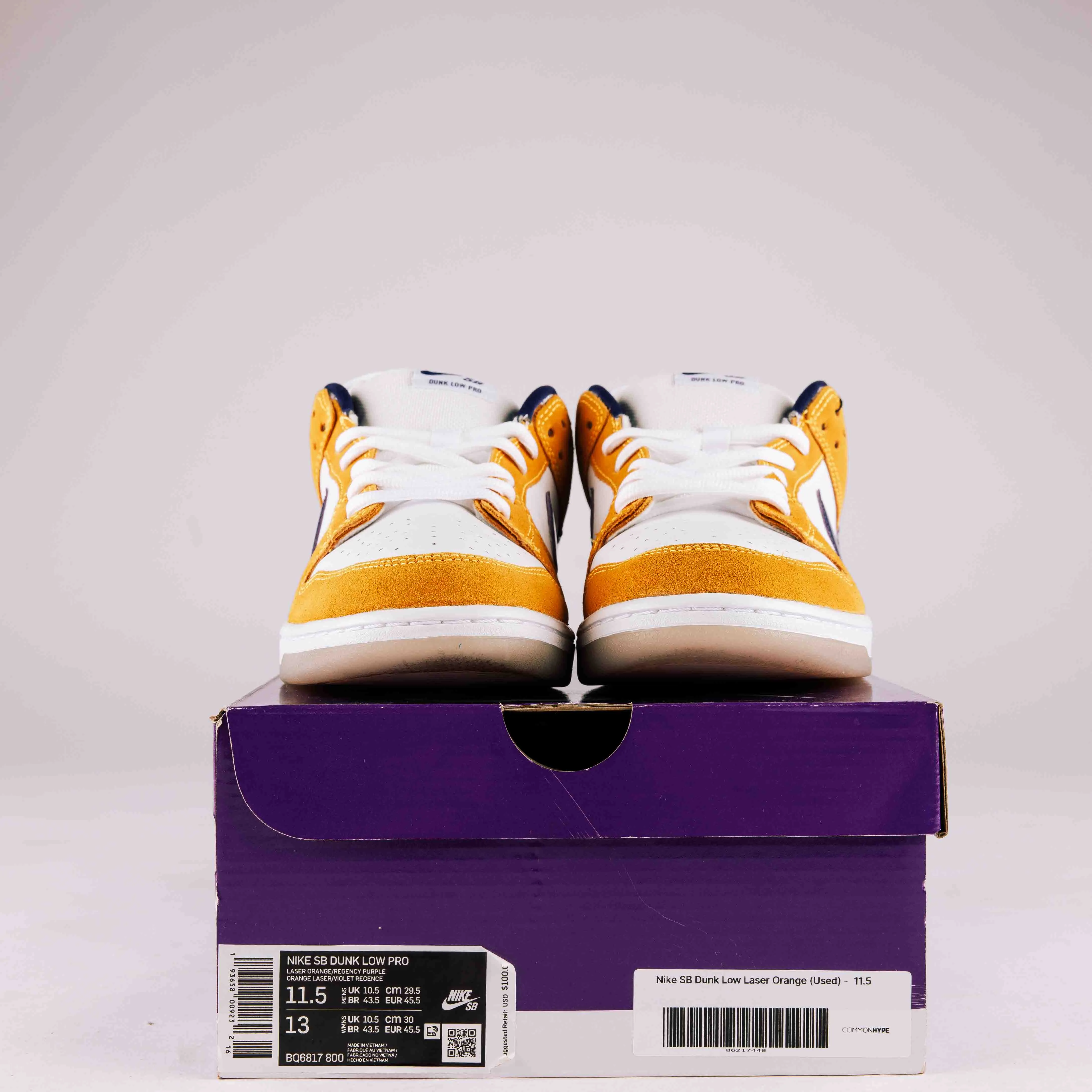 Nike SB Dunk Low Laser Orange - Used - 0234