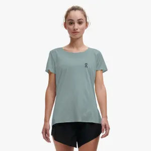 On Women's Performance T-Shirt - Sea / Black
