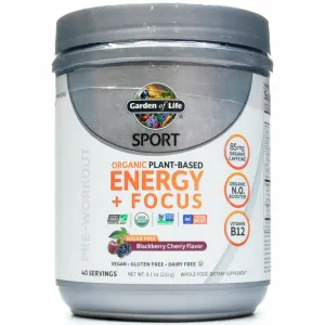 Organic Plant-Based Energy   Focus SF: Blackberry Cherry 8.1 oz by Garden of Life Sport