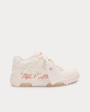 Out Of Office "For Walking" White / Pink Low Top Sneakers