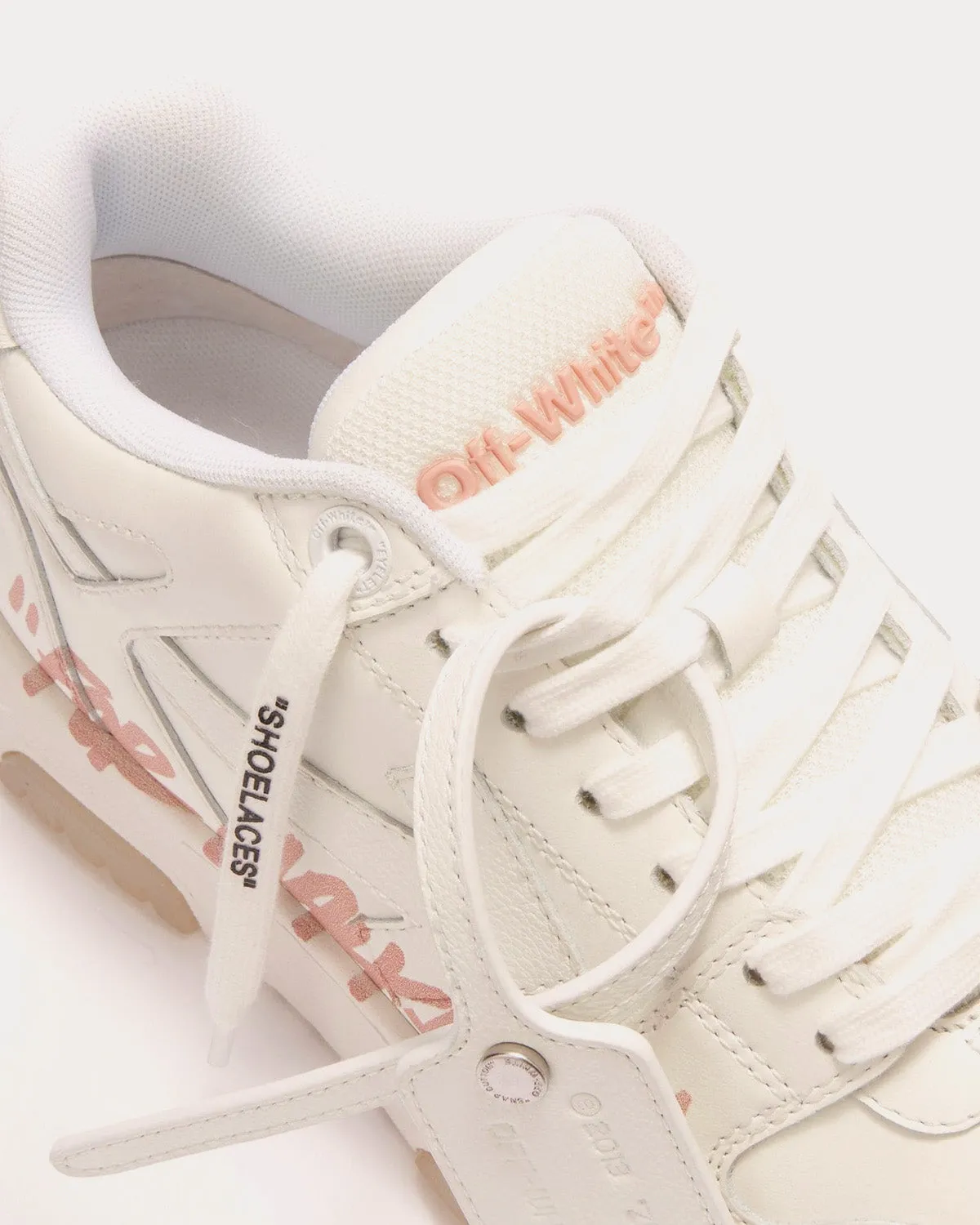 Out Of Office "For Walking" White / Pink Low Top Sneakers