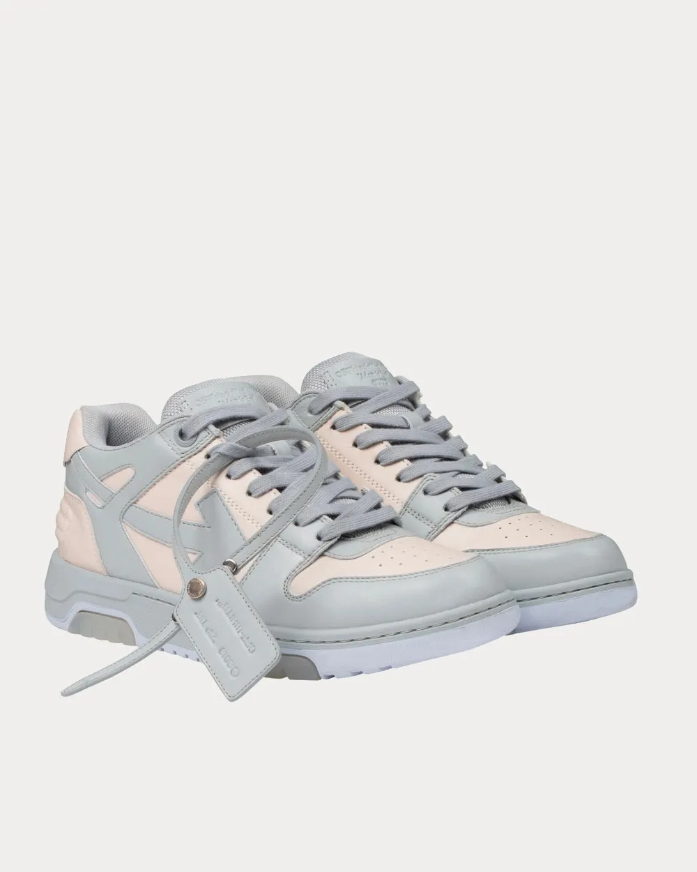 OUT OF OFFICE "OOO" Beige Grey Low Top Sneakers
