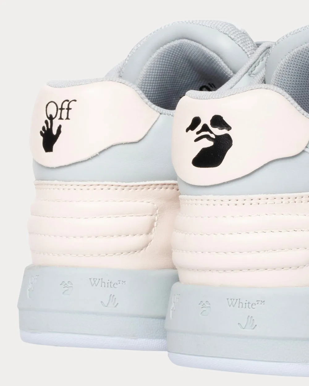 OUT OF OFFICE "OOO" Beige Grey Low Top Sneakers