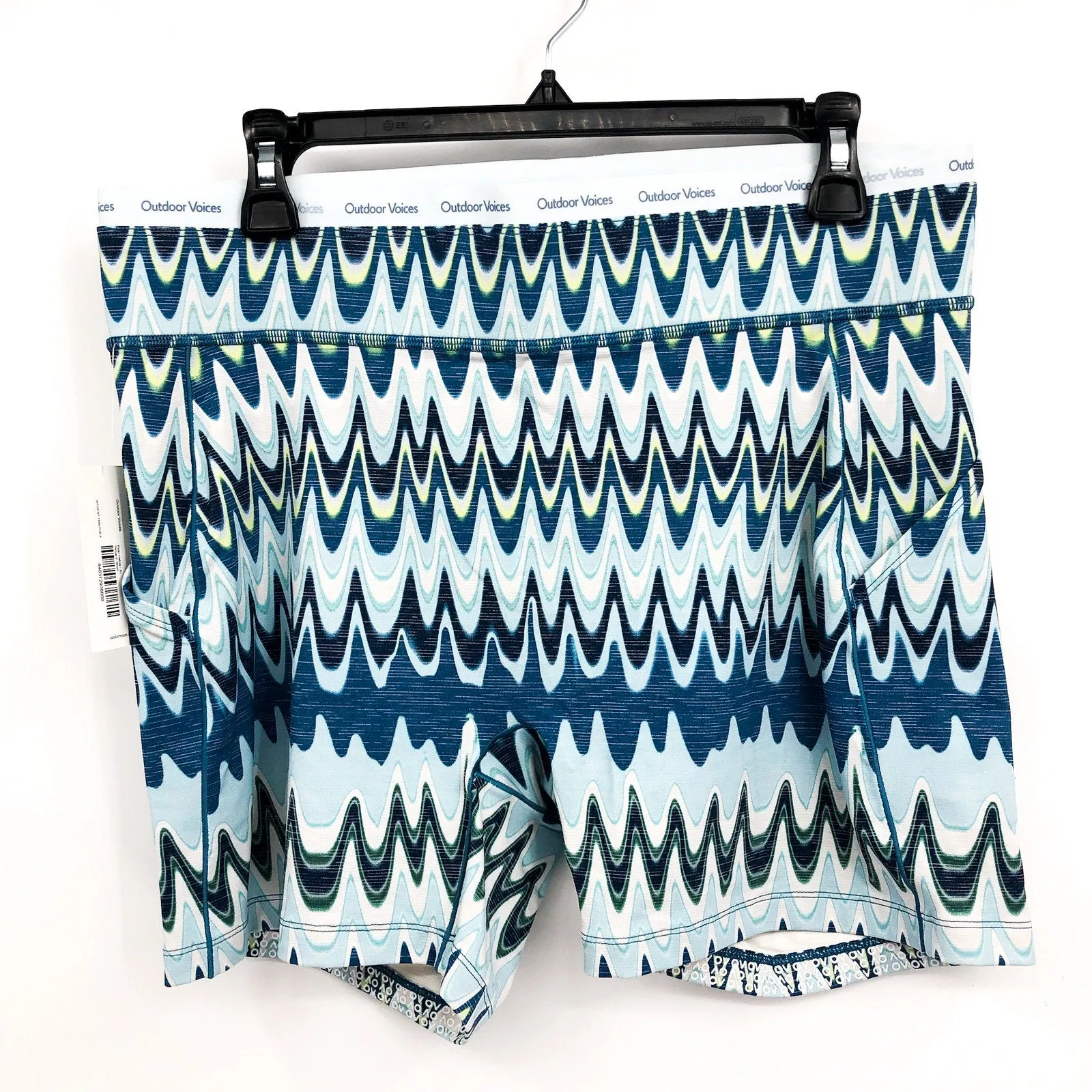 OUTDOOR VOICES Women's TechSweat 5" Thrive Shorts XL Polar Helios
